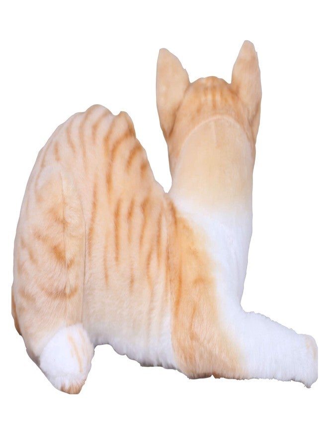 Tickles Musical Cat with Meow Meow Sound Soft Stuffed Plush Animal Toy for Kids Boys & Girls Birthday Gift (Color: Yellow; Size: 28 cm) - Image 4